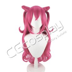 画像1: デリシャスパーティー?プリキュア　和実ゆい(キュアプレシャス)　コスプレウィッグ　コスプレ衣装 (1)