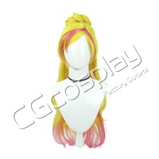 画像1: Go!プリンセスプリキュア　春野はるか(キュアフローラ)　変身後　コスプレウィッグ　コスプレ衣装 (1)